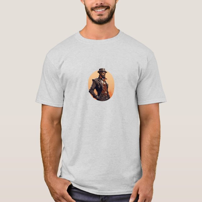 Camiseta Legal homem no estilo Steampunk (Frente)