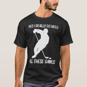 Camiseta Legal Hóquei No Gelo Para Mulheres Homens Jogando 