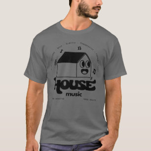 Camiseta legal house music impressão back retro comediante