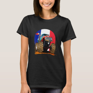 Camiseta Legal Ilustração Monster Mud Truck Com France Fl