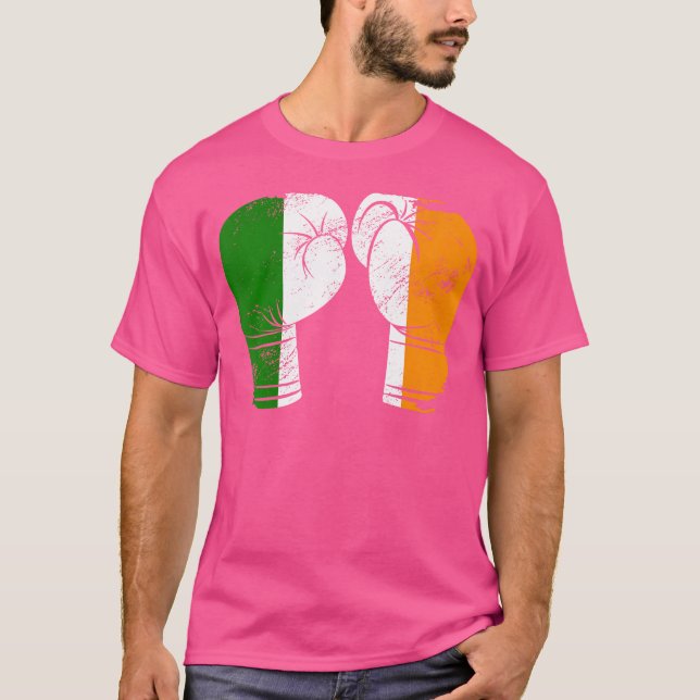 Camiseta Legal Irlanda Flag Irish Flag Boxer Glove Boxer (Frente)