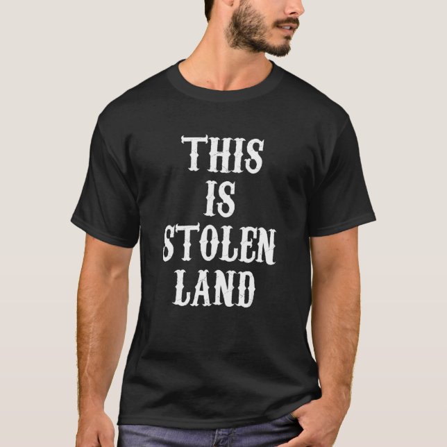 Camiseta Legal Isto É Terra Nativa De Indígenas De Terra Ro (Frente)