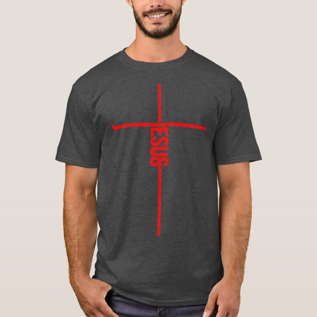 Camiseta Legal Jesus Cruzando Presente Para Homens Mulheres (Frente)