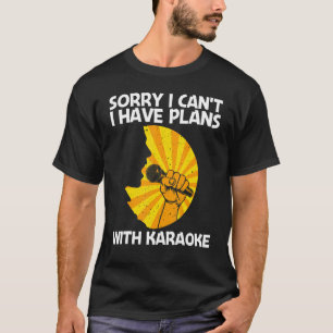 Camiseta Legal Karaoke Para Homens Cantando Máquina Karaoke