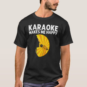 Camiseta Legal Karaoke para homens mulheres cantoras microf