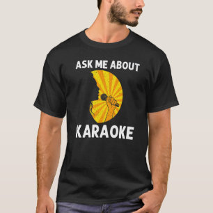 Camiseta Legal Karaoke para homens mulheres cantoras microf