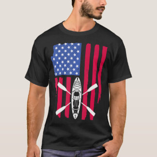 Camiseta Legal Kayaking Para Kayak Pescar Bandeira American