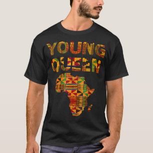 Camiseta Legal Kente Cloth Art Kids Girl African Impressão