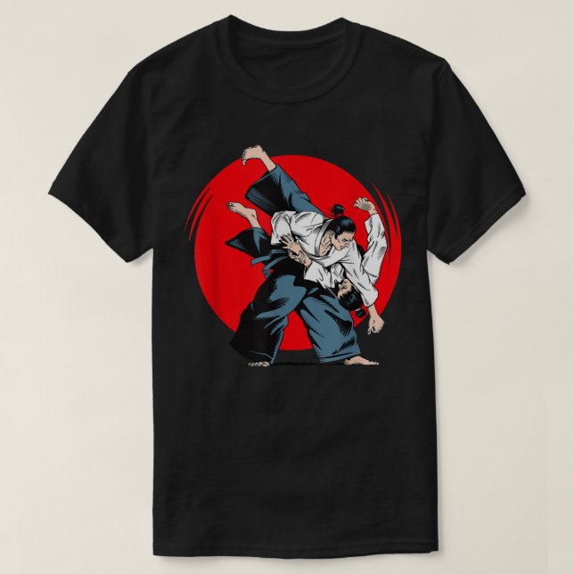 Camiseta Legal Kung Fu Man Lutando Artes Marciais Gráfico W (Frente do Design)