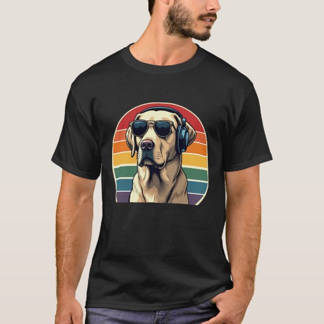 Camiseta Legal Labrador DJ - Music Lover (Frente)