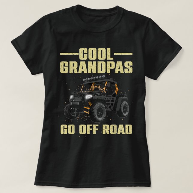 Camiseta Legal Lado A Lado Para O Pai Vovô SxS Offroad UTV (Frente do Design)