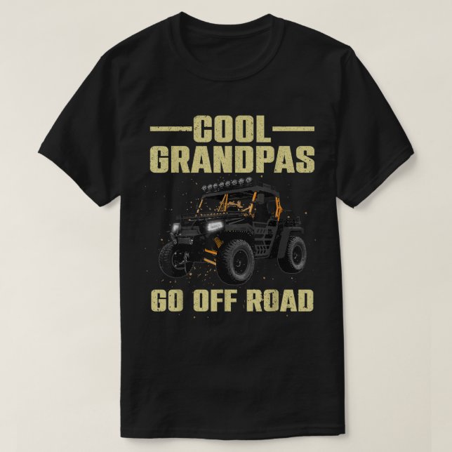 Camiseta Legal Lado A Lado Para O Pai Vovô SxS Offroad UTV (Frente do Design)