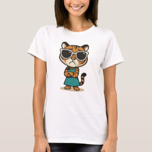 Camiseta Legal Lady Tiger com Camisa-T