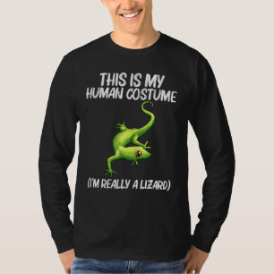 Camiseta Legal Lagarto Para Homens Mulheres Gecko Anim Verd