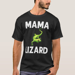 Camiseta Legal Lagarto Para Mulheres Mãe Gecko Anim Verde
