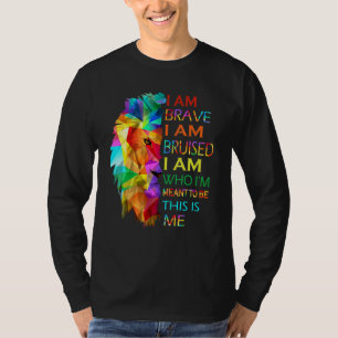 Camiseta Legal Leão Que Eu Sou Corajoso Estou Bruto Este So