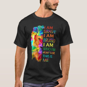 Camiseta Legal Leão Que Eu Sou Corajoso Estou Bruto Este So