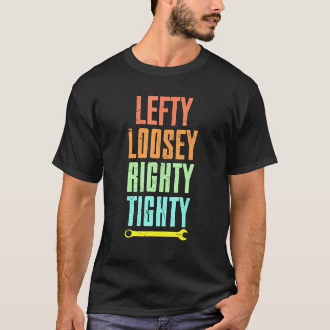 Camiseta Legal Lefty Loosey Rep. Trabalho de arte de Crença (Frente)
