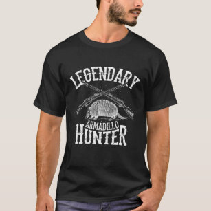 Camiseta Legal Legendário Armadillo Hunter   Caça Funny Le