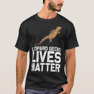 Camiseta Legal Leopard Gecko Para Homens Menores Dinossauro