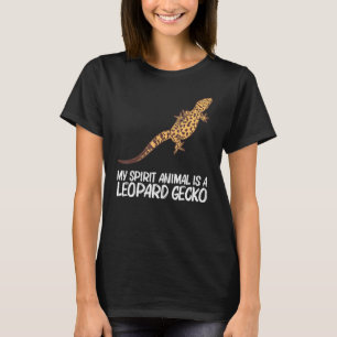 Camiseta Legal Leopard Gecko Para Homens Menores Dinossauro