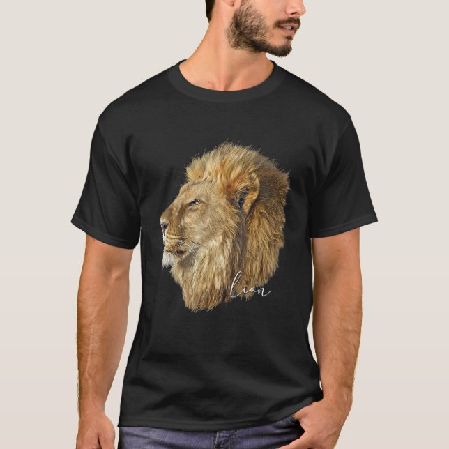 Camiseta Legal Lion Art Felidae Wildcat Animal Novelty (Frente)