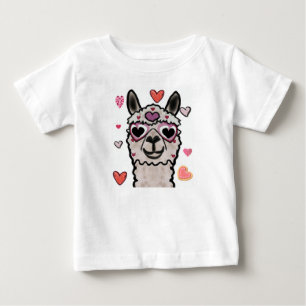 Camiseta Legal Llama com óculos cardíacos