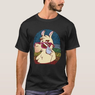 Camiseta Legal Llama Sunglass Alpaca Retro Vintage para Ani