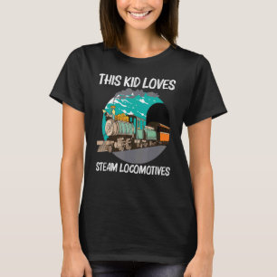 Camiseta Legal Locomotiva a Vapor Para Crianças Meninos Tre
