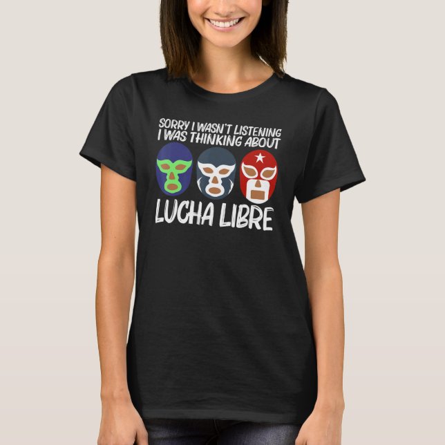 Camiseta Legal Lucha Libre para Homens Luchador México Wr (Frente)