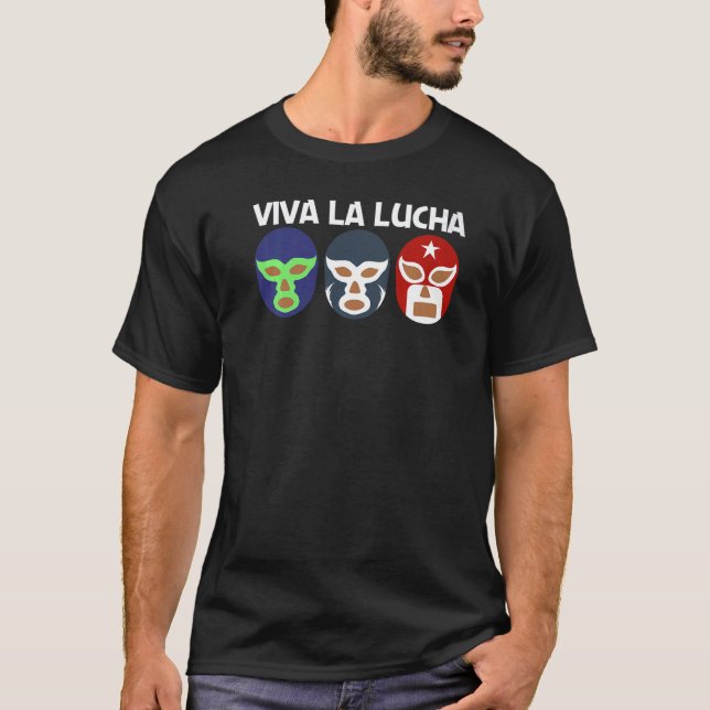 Camiseta Legal Lucha Libre para Homens Luchador México Wr (Frente)