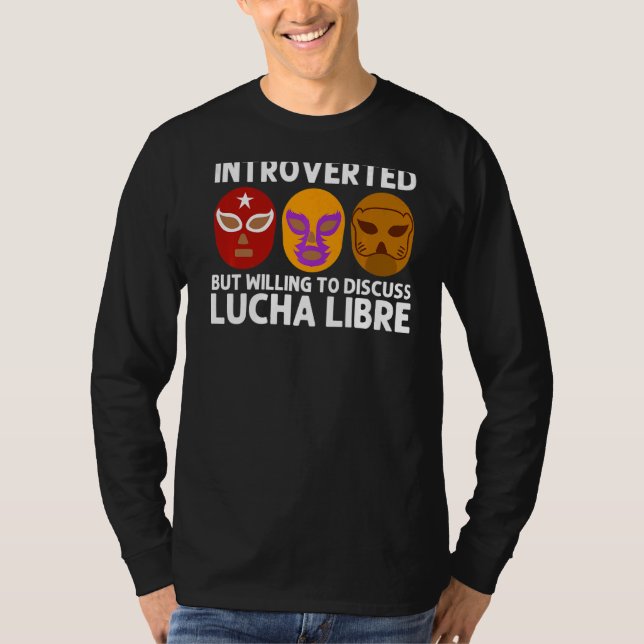 Camiseta Legal Lucha Libre para Homens Luchador México Wr (Frente)