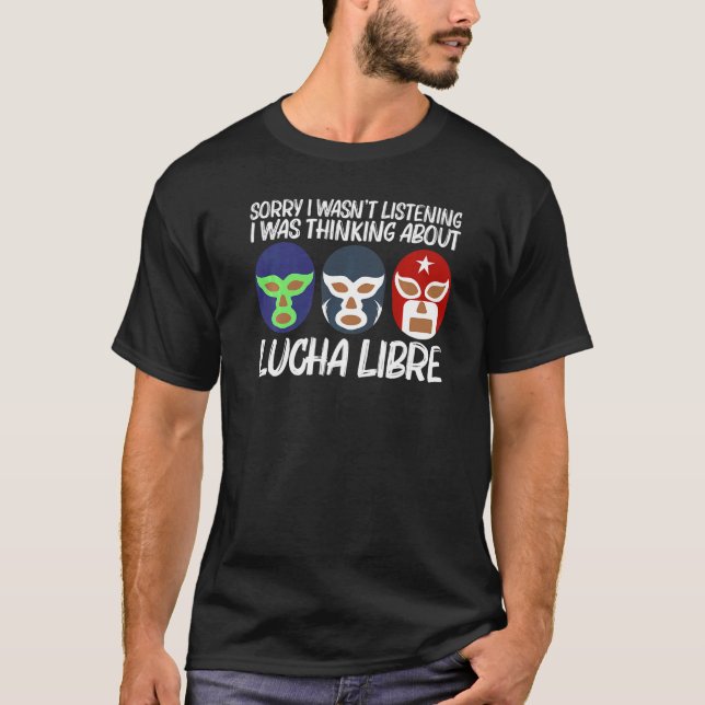 Camiseta Legal Lucha Libre para Homens Luchador México Wr (Frente)