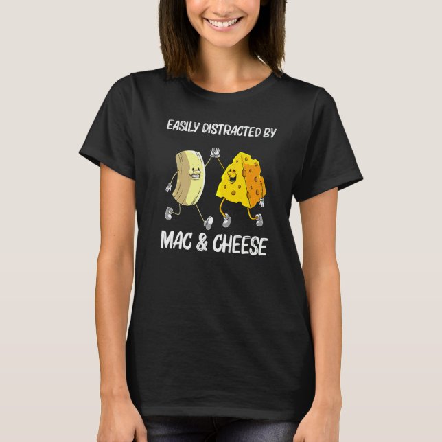 Camiseta Legal Mac & Cheese Para Homens Mulheres Fabricadas (Frente)
