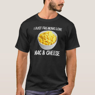 Camiseta Legal Mac E Queijo Para Homens Comidas De Macaroni