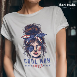 Camiseta Legal Mãe Vota Vintage Mensageira Eleição De Cabel