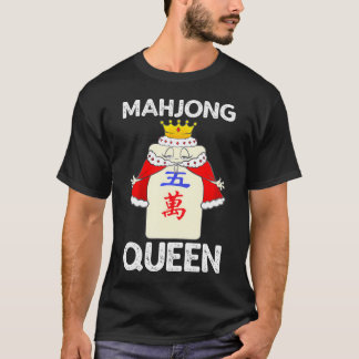 Camiseta Legal Mahjong para o chinês Mah Jongg Queen Player