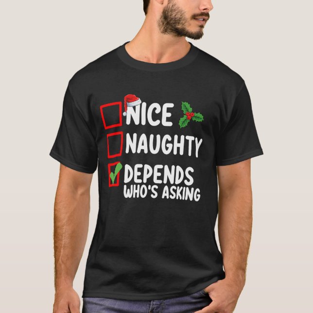 Camiseta Legal Mal Comportado Depende De Quem Pergunta Nata (Frente)