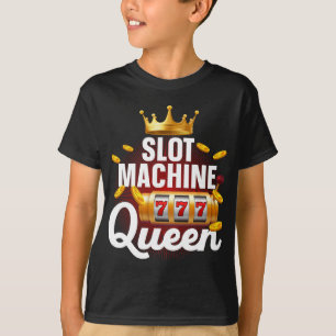 Camiseta Legal Máquina Rainha Arte Para Mulheres Meninas Ca
