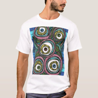 Camiseta legal masculina com impressão abstrato