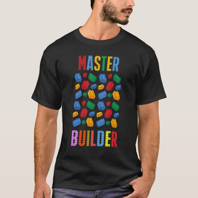 Camiseta Legal Master Builder Building Blocks Compilação me (Frente)