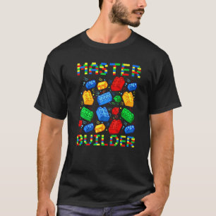 Camiseta Legal Master Builder Building Blocks Homens Mulher