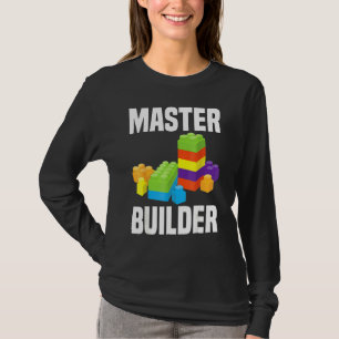 Camiseta Legal Master Builder Building Blocks Homens Mulher