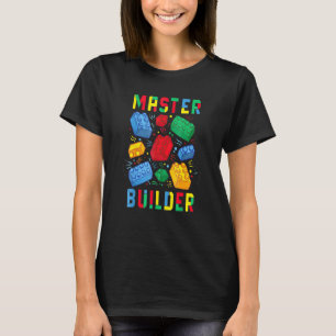 Camiseta Legal Master Builder Building Blocks Homens Mulher