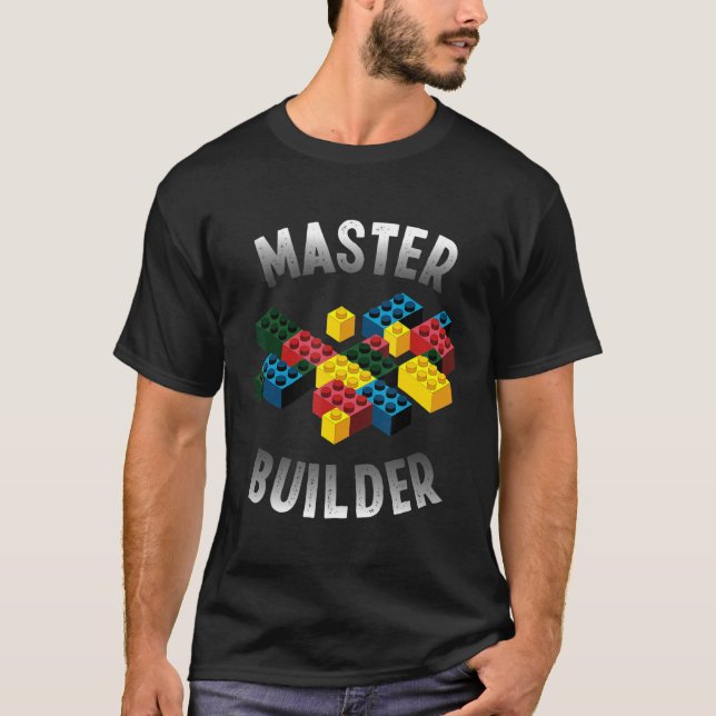 Camiseta Legal Master Builder Funny Building Blocks Tee Par (Frente)