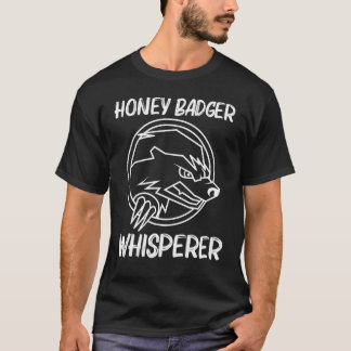 Camiseta Legal Mel Badger Para Homens Mãozinho Fome De Mel