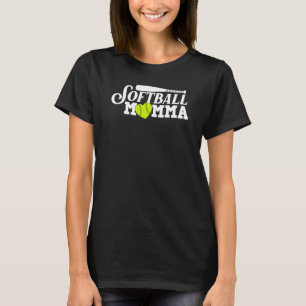 Camiseta Legal Momma De Softball Para Mamãe Mulheres Orgulh