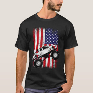 Camiseta Legal Monster Truck Kids afligiu a US American Fl
