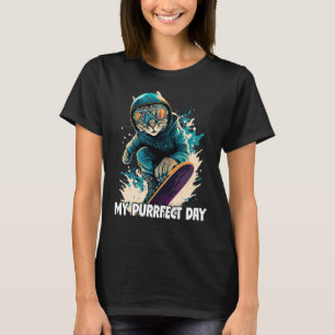 Camiseta Legal Montanha Skier Snowboard Para Homens Mulhere