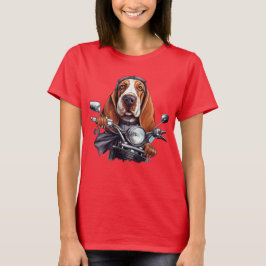 Camiseta Legal motoqueiro, fofo motorista de cão de caça de